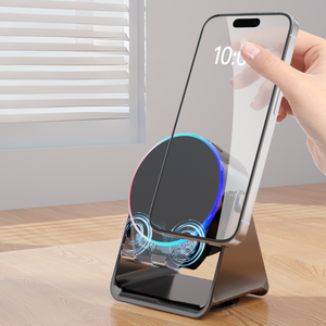 Smart Induction BT <b>Speaker</b> With RGB LED Lighting <b>Portable</b> Wireless and Music Player Stand BT088 Wireless BT - Product Image 5