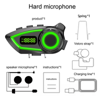 Casque de moto avec écran LCD, puce V6.0, écouteurs sans fil pour la conduite, Y100 Auriculares Para Casco Motocicleta