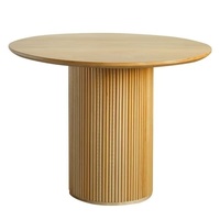 Table à manger multifonctionnelle en bois de caoutchouc massif de style européen, 4 places, pour petits appartements, salon, salle à manger