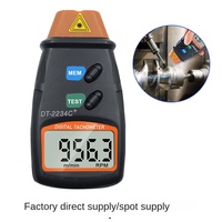 Tachometer Digital Laser Non-kontak Ruixiangtong DT-2234C+ Grosir, Plastik ABS, Layar LCD Besar, Speedometer Motor, Garansi 1 Tahun