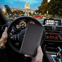 Porte-cartes d'immatriculation et d'assurance automobile en similicuir, organiseur de documents de véhicule à 6 compartiments pour boîte à gants
