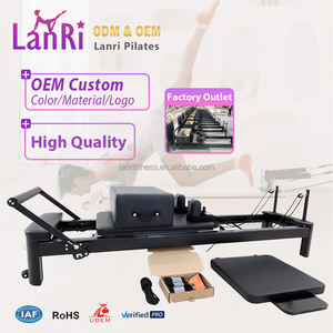 2026 L&R OEM Özel Üretim Meşe Ahşap Yarım Kule Çok Fonksiyonlu Fitness Ekipmanı Pilates Reformer Makinesi - Product Image 6