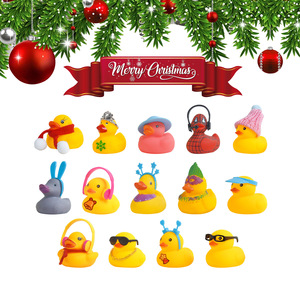 Caja Sorpresa de Navidad con Patito Amarillo, Calendario de Adviento Navideño DIY, Regalo de Cuenta Regresiva, Lindo Patito de Vinilo - Product Image 3