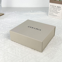 Nouvelle boîte cadeau en carton rigide magnétique haut de gamme au design personnalisé avec grand logo pour l'emballage de poudre libre et de crème pour les yeux