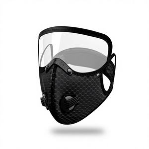 Masques de cyclisme personnalisables en mélange de coton respirant, coupe-vent, imperméables, protection UV, pour activités sportives en extérieur, protection contre la brume/la poussière - Product Image 1