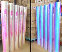Rollo de Vinilo Holográfico Arcoíris para Corte |   PVC PET Brillante Autoadhesivo |   Material Publicitario para Rotulación de Vehículos, Impermeable y Ecológico