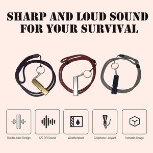 Sifflet en métal de haute qualité pour situations d'urgence, vente en gros, avec logo - Product Image 2