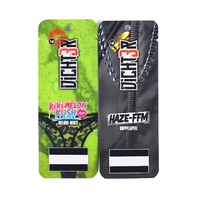 Sachet d'emballage d'échantillon étanche imprimé de logo personnalisé sacs plats pochettes avec Norch larme pour l'emballage de petits objets