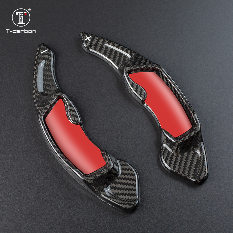 T-carbon interior accessories car carbon fiber Steering Wheel paddle shift extension For Subaru XV BRZ