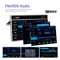 Podofo pour Toyota Navigator/Hilux 2015-2019 4+64G 1 Din autoradio Android 7 pouces CarPlay/Android Auto sans fil GPS/DSP/Wifi/AM/RDS