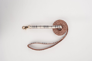 Ajustable pequeño cachorro hebilla de Metal algodón cuerda de tracción gato pajarita Inglaterra <span class=keywords><strong>Plaid</strong></span> Reino Unido cuero perro Bandana <span class=keywords><strong>Collar</strong></span> y correa conjunto - Product Image 6