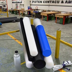 Tige en plastique POM blanche et bleue SY Manufacturer - Product Image 3