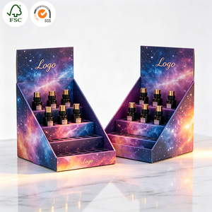 Stand <span class=keywords><strong>Display</strong></span> PDQ dari Karton Bergelombang Ramah Lingkungan, Dapat Didaur Ulang, Lipat, Lepas Pasang, Putar, Ukuran Kecil untuk Meja Konter, untuk Menampilkan Barang Dagangan - Product Image 1