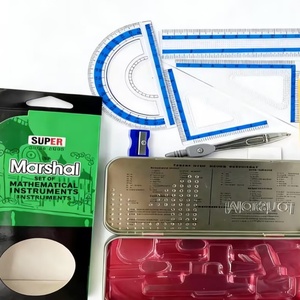 Kit de géométrie 9 pièces avec compas et diviseur, papeterie africaine et ensemble de matériel scolaire à bas prix, personnalisable avec logo – Nouveauté 2026, Vente Flash - Product Image 4