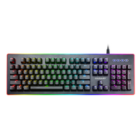 Customized Two-color Keycap 104 Keys Wired Mechanical Gaming Keyboard RGB Backlight Gateron Switches Programmable for Gamers