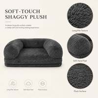 Lit orthopédique pour chien et chat, petits animaux, écologique, moderne, durable, canapé-lit, mousse à mémoire de forme, housse amovible, pliable, XL