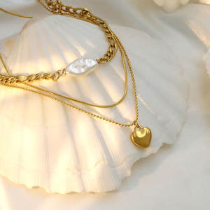 Collier personnalisé en acier inoxydable 316L plaqué or 14K 18K PVD, bijoux fins, collier tendance superposé pour femmes - Product Image 5