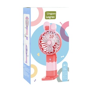 Mini Ventilador de Mano con Diseño de Asta de Ciervo, Recargable por USB, Portátil para Verano, con Soporte para Teléfono, Bajo Nivel de Ruido (36-45 dB), con Logo - Product Image 5