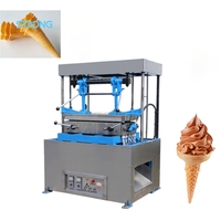 Machine à fabriquer des cornets de crème glacée à haute efficacité, machine de remplissage de coupes et de cornets de crème glacée, machine à gaufrettes pour cornets de crème glacée