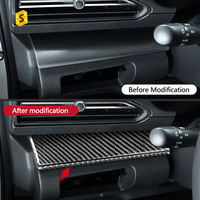 Panneau décoratif gauche en fibre de carbone ES DJWRX-103 pour Subaru WRX 2022 Accessoires d'intérieur de voiture Autocollant décoratif