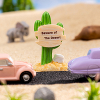 CP016 mignon panneau de signalisation résine artisanat Mini Micro paysage panneau ornements Miniatures Art décor accessoires Table décoration de la maison