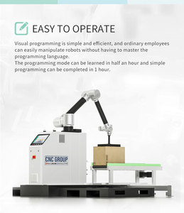 Línea de Empaquetado, Paletizador Robótico Automático de Cajas de Cartón de 6 Ejes, Robot Apilador de Palés con Brazo de Paletización, Máximo 30 - Product Image 2