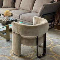 Fauteuil simple moderne, confortable et inclinable, en tissu tendance, avec structure en bois massif, design scandinave épuré, pour salon