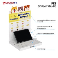 Support d'affichage en acrylique pour chien et chat, moderne, avec lumière LED, léger, pour le bureau, produits de toilettage pour animaux de compagnie, support de rangement pour jouets et photos