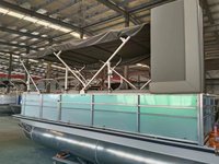 Bateaux pontons sportifs à grande vitesse en aluminium soudé, 8,2 m (27 pi), à deux moteurs, très demandés en Europe, à vendre
