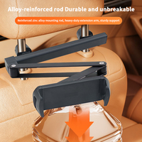 Support de téléphone pour appuie-tête de voiture à rotation 360°, réglable, pour les voyages en voiture, support de tablette pour voiture de 4,7 à 13,9 pouces