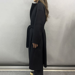 <span class=keywords><strong>Manteau</strong></span> en cachemire et laine pour <span class=keywords><strong>femme</strong></span> Jancoco, <span class=keywords><strong>manteau</strong></span> en laine ceinturé, <span class=keywords><strong>manteau</strong></span> en laine pour <span class=keywords><strong>femme</strong></span>, long trench-coat - Product Image 2