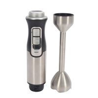 Mixeur plongeant avec réglages de vitesse variables et mode turbo, tige en acier inoxydable détachable pour une utilisation polyvalente en cuisine