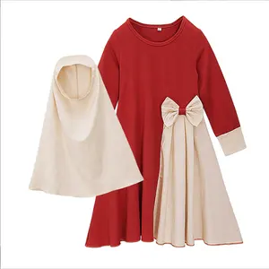 Islamic Traditional Clothing Girls Eid Abaya for Children Kaftans Ramadan Robe Dubai For Style Muslim Kids Dresses