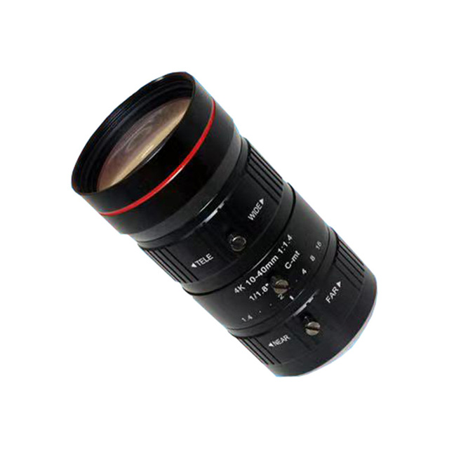 Industrial Camera Lens 10-40mm 1/1.8-inch C-port Manual Zoom HD 8 Million Pixels