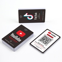 13,56 MHz NFC-Karte Geschäftskarte TikTok-Bewertungskarte Tap-Social-RFID-Visitenkarten