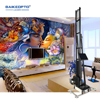 Mesin cetak Mural dinding Inkjet 3D, mesin cetak dinding vertikal, tinta UV untuk mesin Printer lukisan dinding