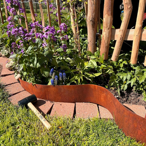 Bordure de jardin en acier Corten 5.5 "X 32.8 'Bordure de paysage rouillée en métal Bandes longues de jardin robustes Bordure de jardin pré-rouillée - Product Image 4