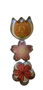 Stampi per biscotti in metallo a forma di fiore, 3 pezzi, adatti al forno, strumenti per la cottura ecologici - Product Image 1