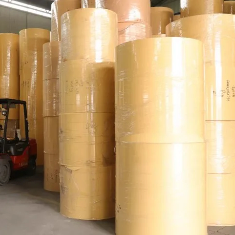 Wholesale Eco Friendly Bamboo Pulp Kraft Paper Board Packing Cardboard Wrapping Kraft Paper Roll
