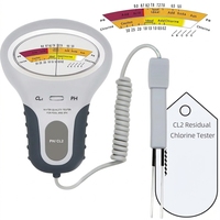 Détecteur de chlore portable 2 en 1 PH CL2, testeur de chlore 5.5-9.0pH, moniteur de qualité de l'eau pour piscine