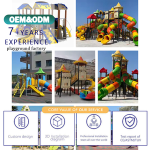 Sân chơi ngoài trời trẻ em trượt với Swing thương mại LLDPE nhựa công viên thiết bị đa vui vẻ theo chủ đề phiêu lưu - Product Image 4