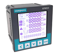 Compteur d'énergie RS485 triphasé 400Hz 380V moniteur de paramètre d'électricité complet bidirectionnel THD compteur de qualité de puissance