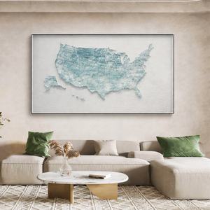 Decoración de Pared para el Hogar, Pintura Personalizada sobre Lienzo, Arte Moderno Enmarcado, Decoración de Interiores de Lujo para Sala de Estar, Vestíbulo de Hotel - Product Image 1