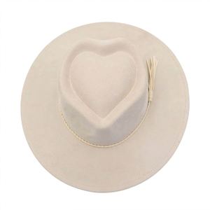 OEM Vegan Suede Fedora <b>Hat</b> - Heart Crown and Wide Brim for Promotional Activities - Product Image 6