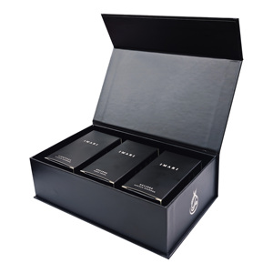 Custom Logo Luxury Magnetic <b>Gift</b> <b>Box</b> 3pcs Inner Small Packaging Matte Black Finishing Jewelry & Watch Brand <b>Gift</b> Set Recyclable - Product Image 4