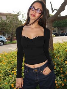 T-Shirt a Maniche Lunghe da <span class=keywords><strong>Donna</strong></span> in Tinta Unita <span class=keywords><strong>Bordeaux</strong></span>, <span class=keywords><strong>Blusa</strong></span> Elegante, Abbigliamento Femminile - Product Image 5