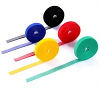 Sangle de fixation réutilisable à boucle et crochets, à déchirer à la main, pour l'organisation des câbles
