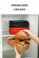 Pot de conservation alimentaire en silicone de qualité alimentaire, avec couvercle hermétique, sans BPA, empilable, design quadrillé, anti-humidité, très vendu