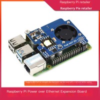 Carte de développement d'extension d'alimentation PoE pour Raspberry Pi 4B/3B+, convertisseur DC/DC, module dissipateur thermique compatible Linux