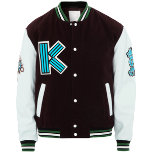 Parche de chenilla bordado personalizado de alta calidad, chaquetas universitarias de béisbol Letterman para hombres, diseñe su propio producto personalizado - Product Image 1